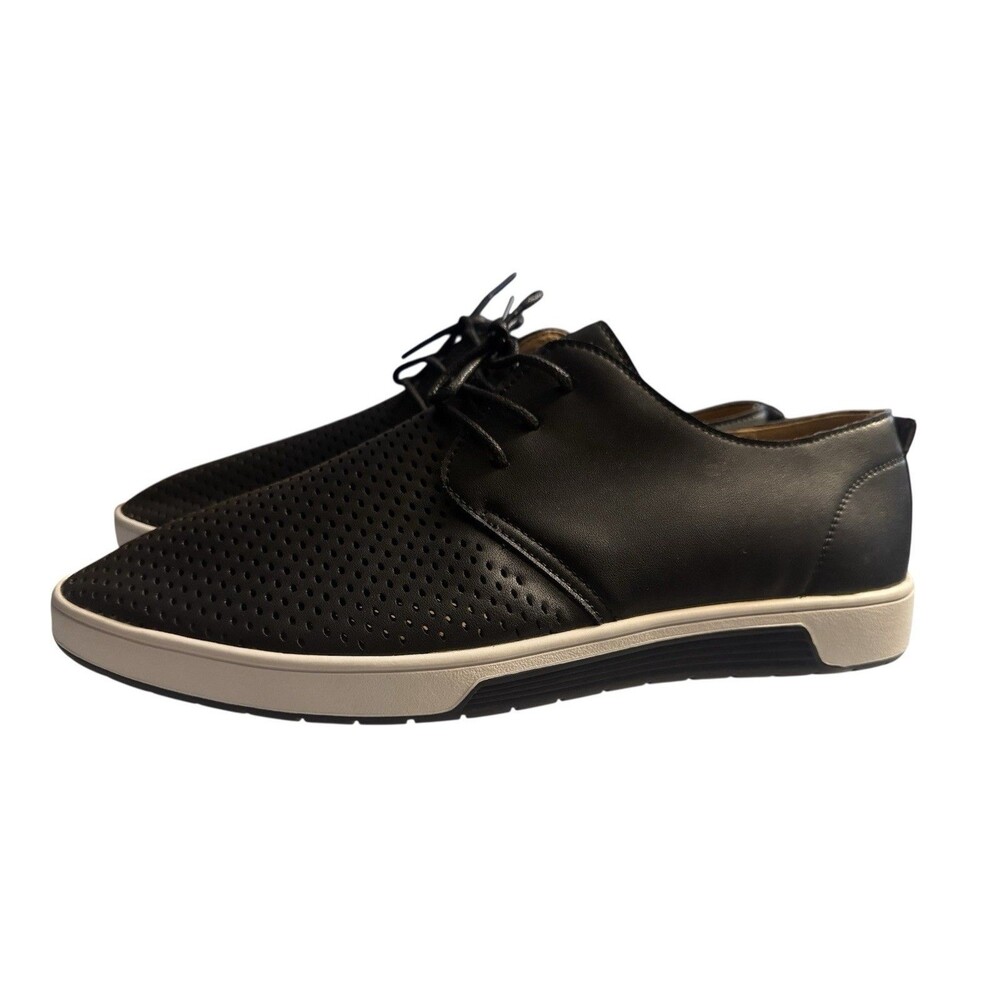 ZZHAP Men’s Black Breathable Dress Shoes Size 12 US 46 EU